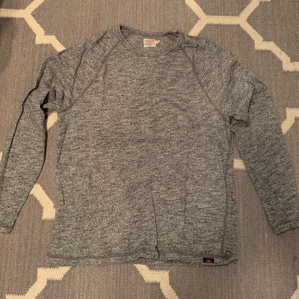 Faherty gray long sleeve